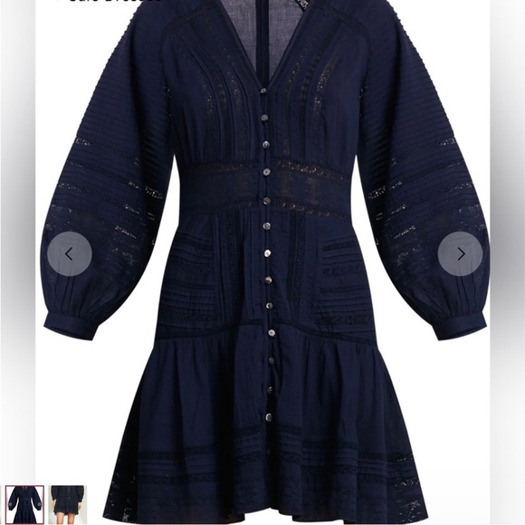 Veronica Beard Addilyn Mini Dress Color INK Size 2 New With Tags! - Picture 6 of 9